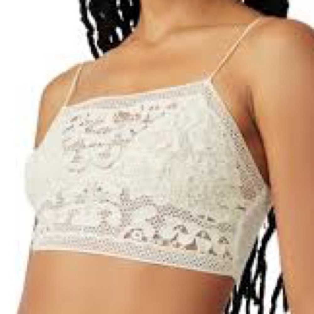 Free People Lyra lace bralette in Ivory
